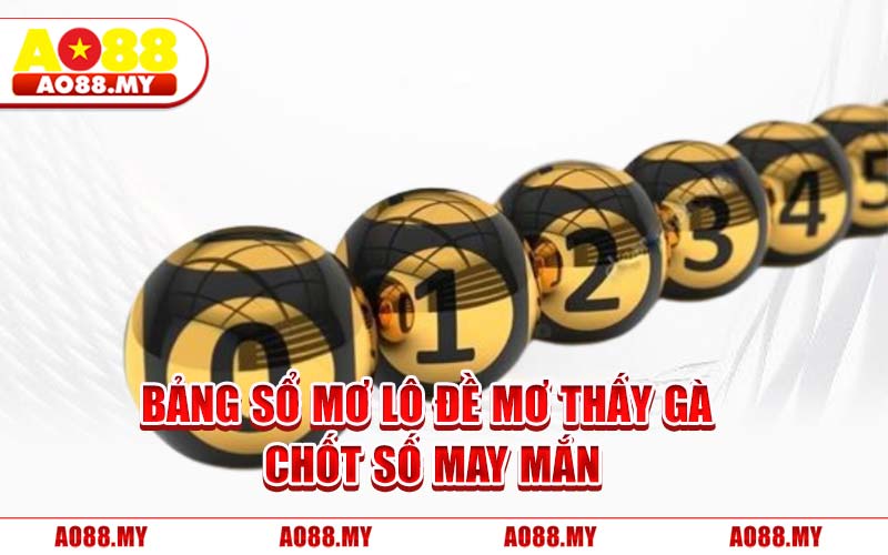 Bảng Sổ Mơ Lô Đề Mơ Thấy Gà Chốt Số May Mắn